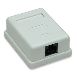Roseta simple de conexion RJ-45 Cat5e