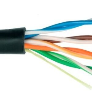 Cable de red Outdoor Cat6, 24 AWG, 100% cobre, 4x2x0,52, caja de 305 mts