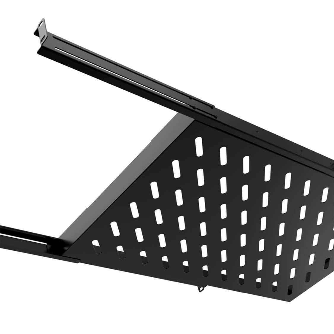 Bandeja Rack 19” 1U Fija Ajustable 30-45 cm para Gabinetes de Red - Imagen 3