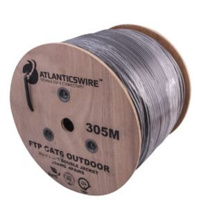 Cable FTP CAT6 305 Metros 23AWG CCA PVC Negro Atlanticsware
