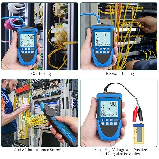Tester electrico poe, probador de red y detector de tono - Imagen 4