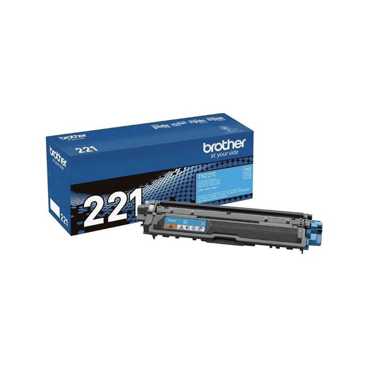 Tóner Original Brother TN221C Cian para Impresora Láser Color