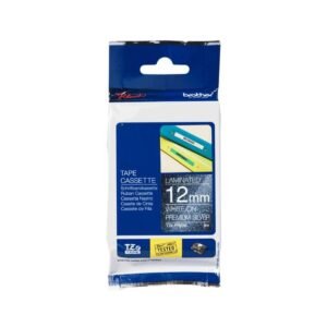 Cinta Laminada Brother TZe-PR935 Blanco sobre Plata Premium 12 mm x 8 m Original