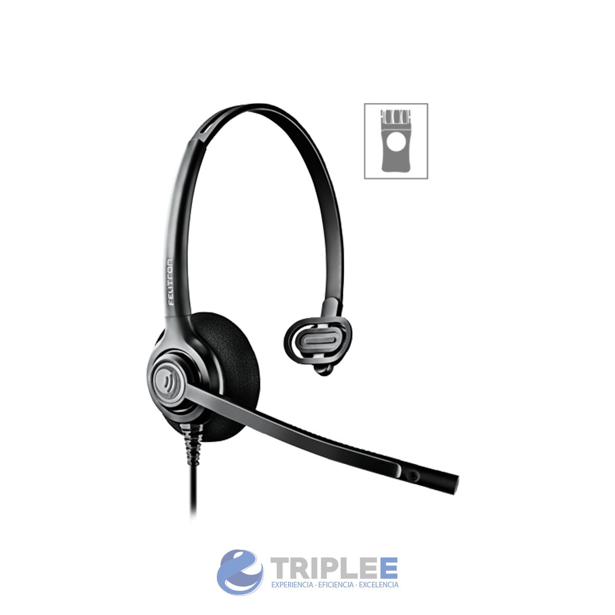 Cintillo Audífono Call Center Felitron Epko Plus Noise Cancelling VoIP