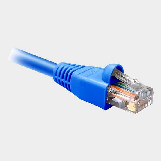 Patch Cord UTP CAT6 0,5 Metros Azul RJ45 Gigabit Ethernet