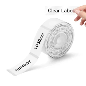 Cinta Transparente para Rotuladora Niimbot N1 13 × 30 mm – 195 Etiquetas