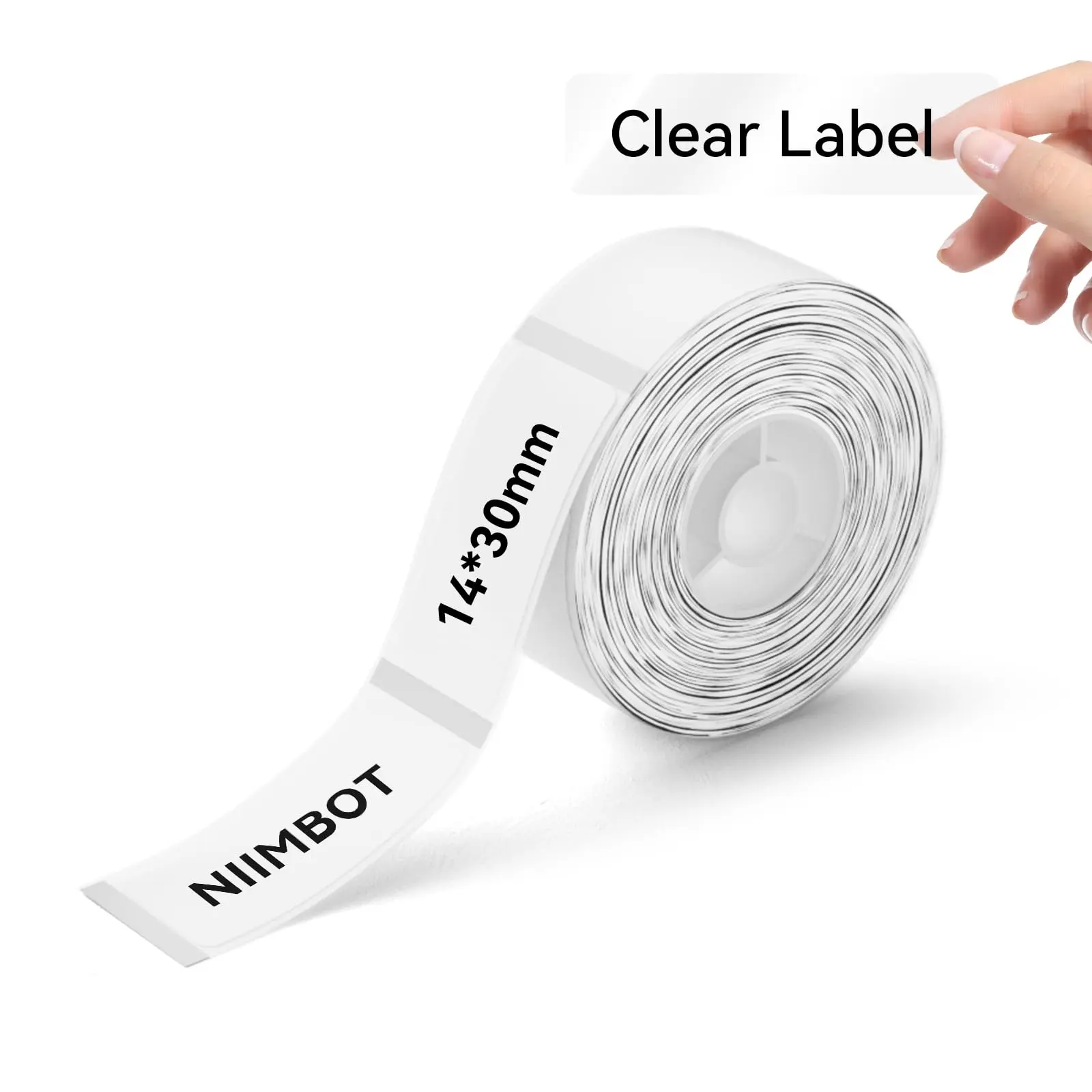 Cinta Transparente para Rotuladora Niimbot N1 13 × 30 mm – 195 Etiquetas