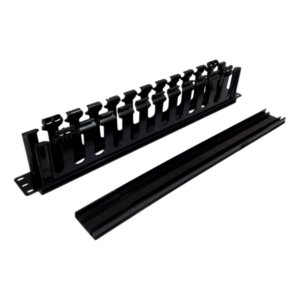 Organizador de Cables Horizontal 2U Plástico 19 Pulgadas para Rack