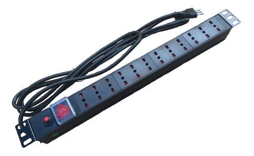 Zapatilla Eléctrica para Rack 12 Posiciones 10A PDU 19” - Imagen 2