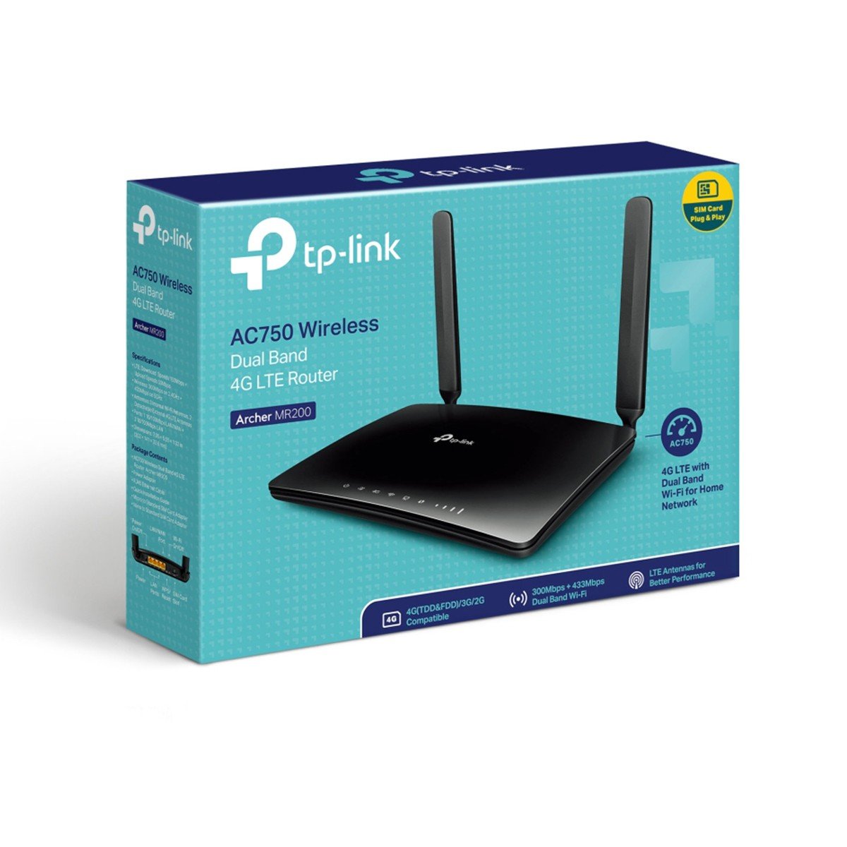 Router Inalámbrico con Chip 4G LTE AC750 TP-Link Archer MR200 - Imagen 3