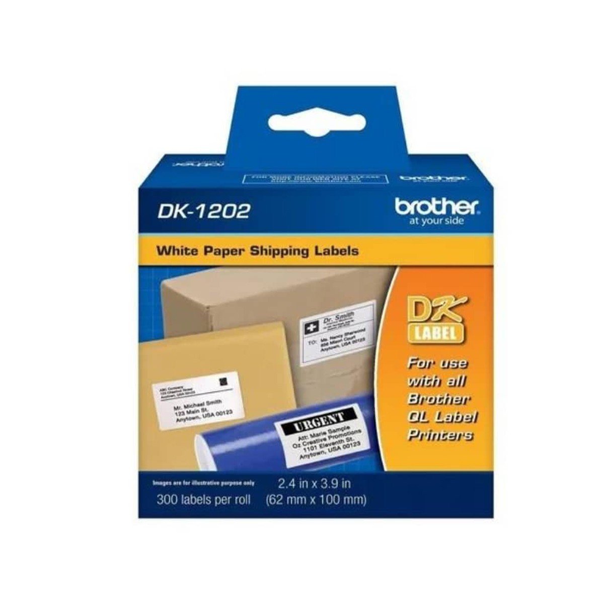 Etiqueta Adhesiva Brother DK-1202 62 mm x 100 mm Original - Imagen 3