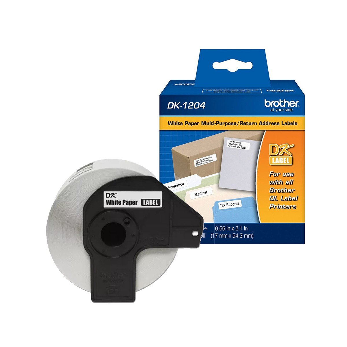 Rollo etiqueta Brother Dk1204 17x 54.3 mm - Imagen 2
