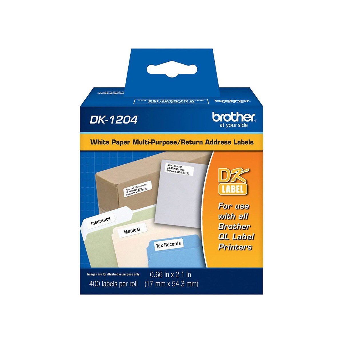 Rollo etiqueta Brother Dk1204 17x 54.3 mm - Imagen 3