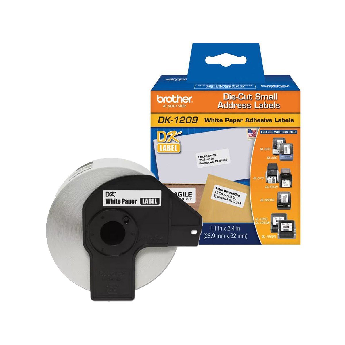 Etiquetas Brother DK-1209 29 x 62 mm 800 unidades - Imagen 3