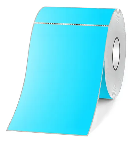 Etiqueta Térmica Celeste 70 x 100 mm – Rollo de 500 Etiquetas