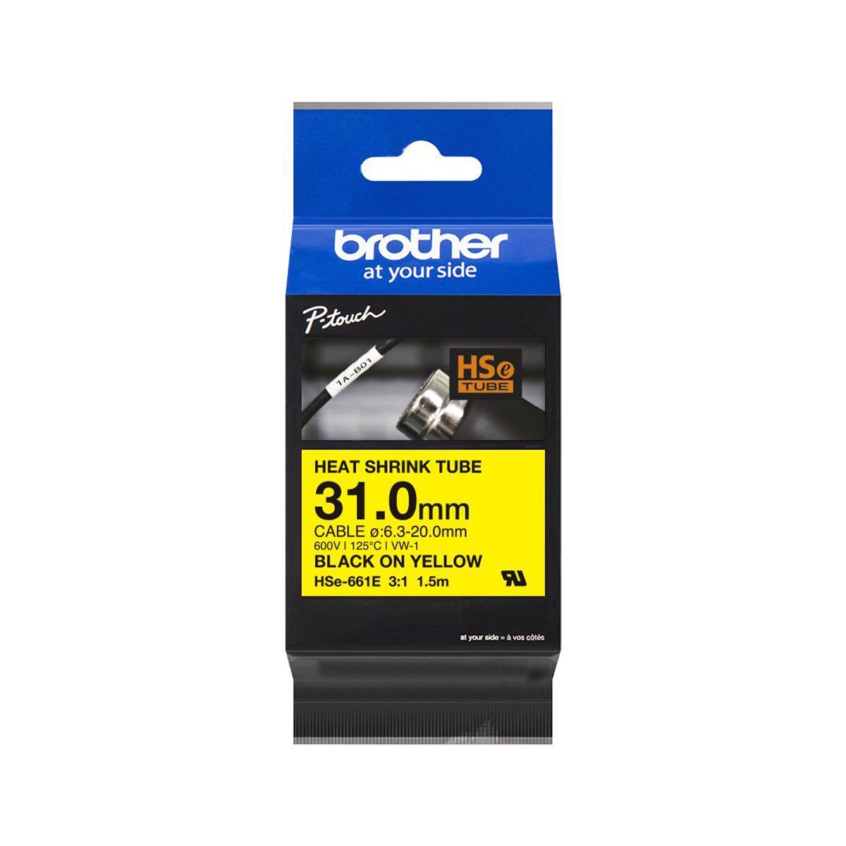 Cinta rotuladora Brother termocontraible HSE661E - Imagen 2