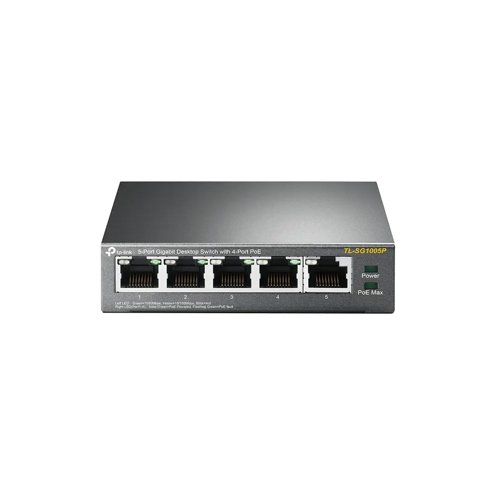 Switch TP-Link TL-SG1005P 5 Puertos Gigabit con 4 Puertos PoE+ - Imagen 3