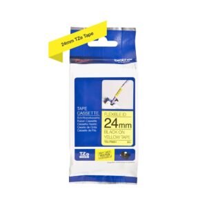 Cinta Rotuladora Brother TZe-FX651 Negro sobre Amarillo Flexible ID 24 mm