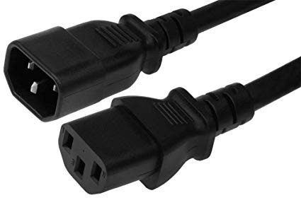 Cable de Poder C13 a C14 1,8 Metros 0,75 mm² para UPS