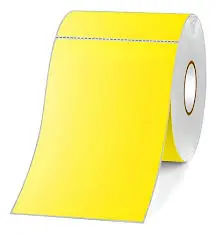 Etiqueta Térmica Amarilla 70 x 100 mm – Rollo de 500 Etiquetas