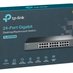 Switch de Escritorio y Rack TP-Link TL-SG1024D 24 Puertos Gigabit