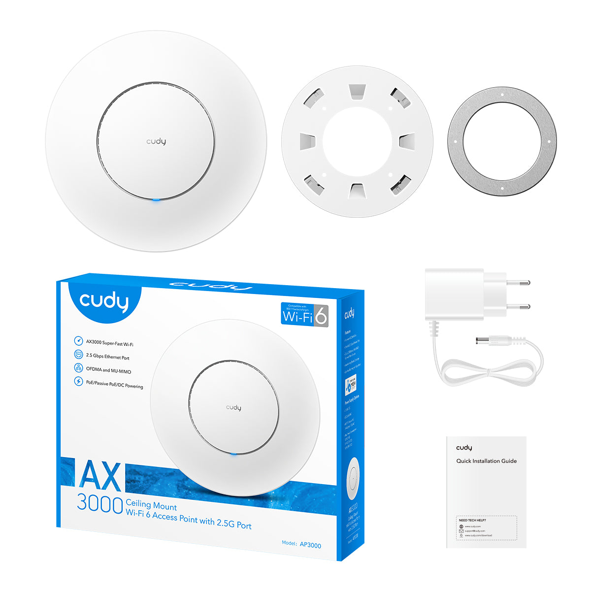 Access Point Cudy AP3000 AX3000 Wi-Fi 6 2.5G - Imagen 5