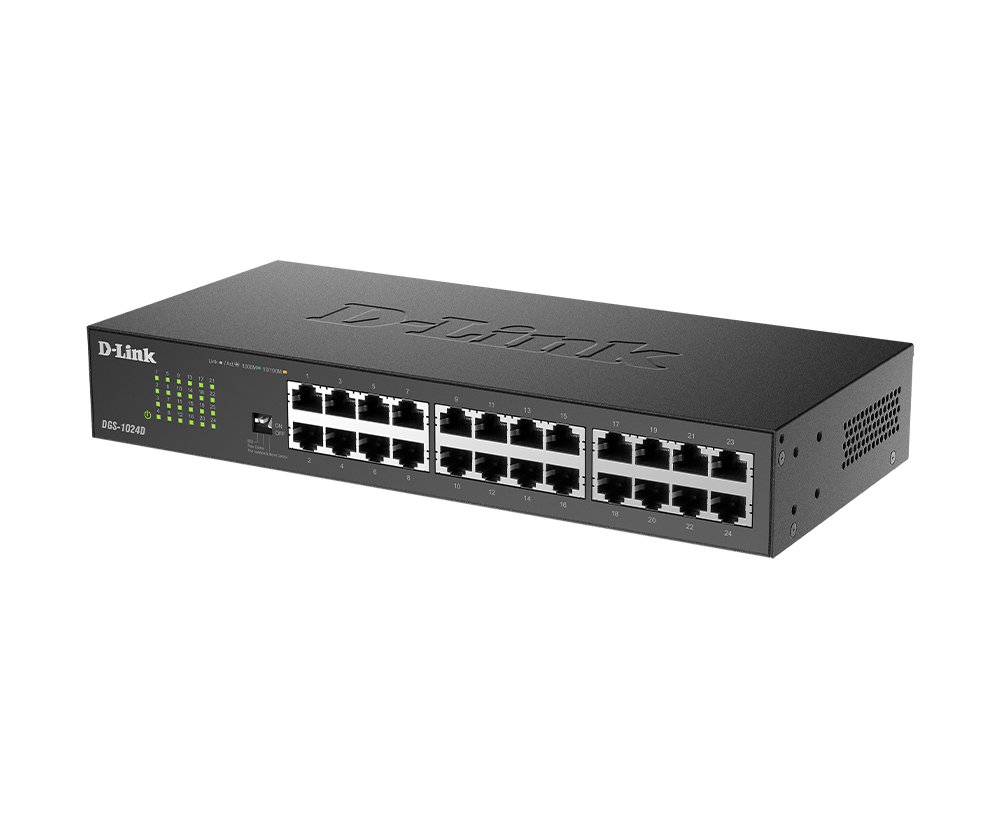 Switch D-Link DGS-1024D 24 Puertos Gigabit 10/100/1000 Mbps Escritorio / Rack - Imagen 3