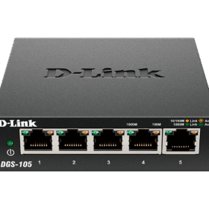 Switch D-Link DGS-105 5 Puertos Gigabit 10/100/1000 Mbps Carcasa Metálica