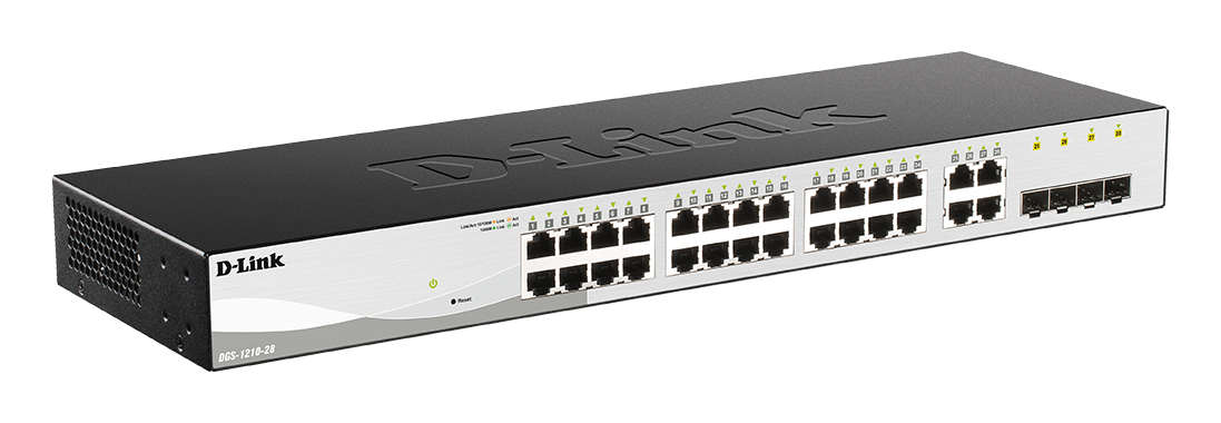 Switch Smart Administrable D-Link DGS-1210-28 24 Puertos Gigabit + 4 Puertos Combo RJ45/SFP - Imagen 3