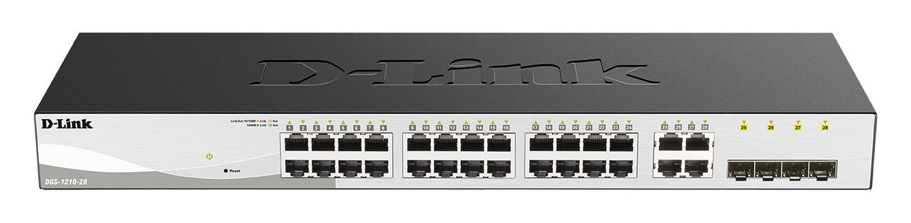 Switch Smart Administrable D-Link DGS-1210-28 24 Puertos Gigabit + 4 Puertos Combo RJ45/SFP - Imagen 4