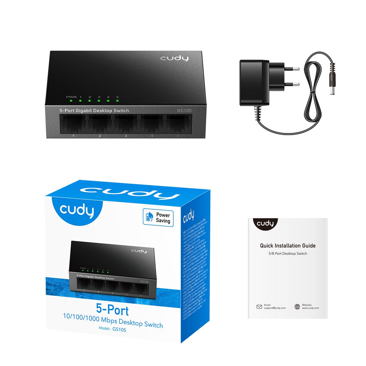 Switch Cudy GS105 5 Puertos Gigabit Metal - Imagen 4